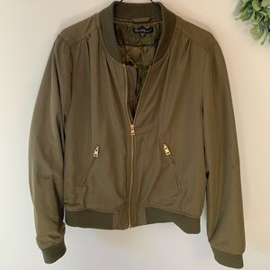 Olive bomber jacket